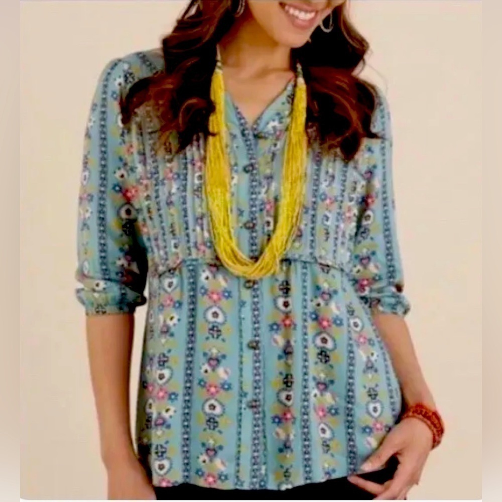 Matilda Jane Floral Once Upon A Time Muse Top Size Small